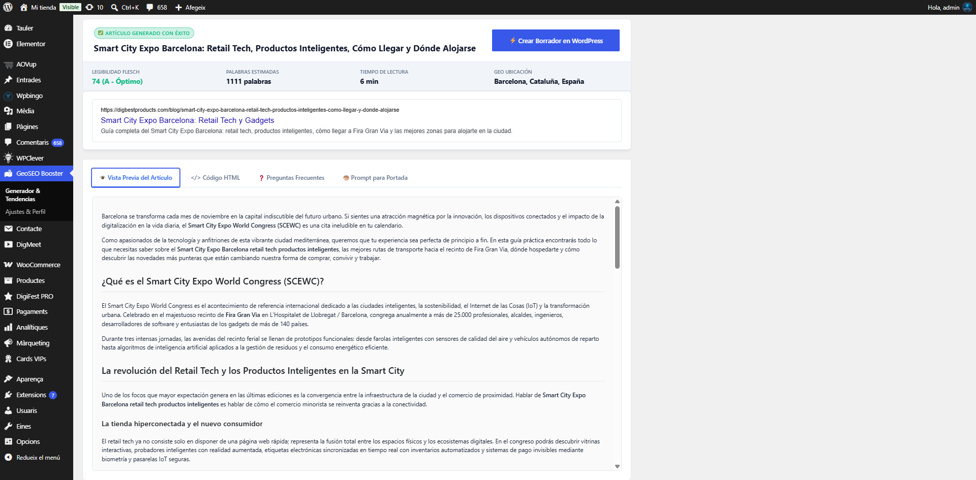 Formulario del Estudio Generador de Posts IA