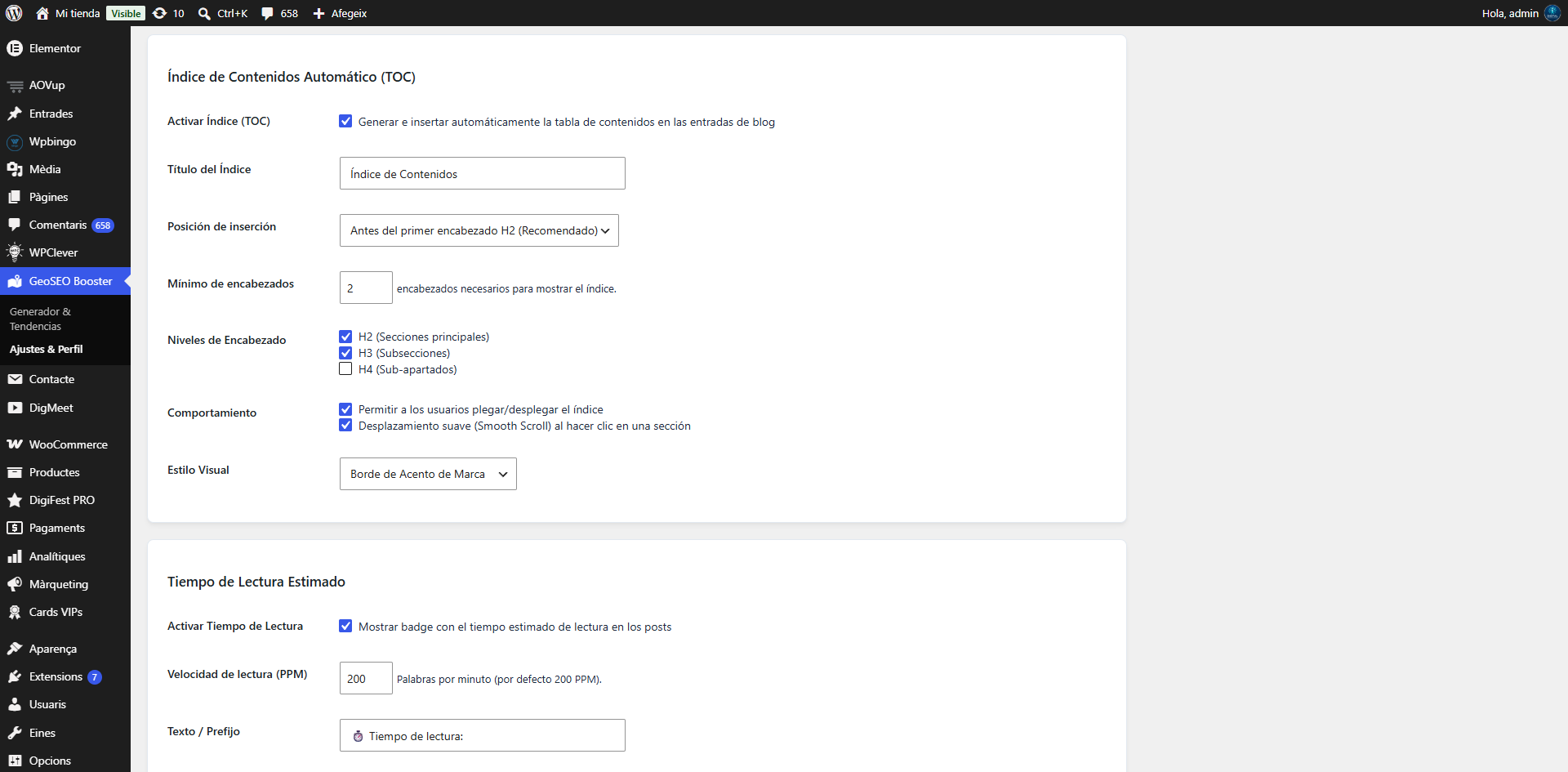 Ajustes de Google Gemini API